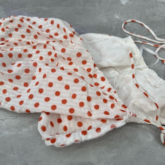 Women’s Princess Polly Pippa White / Red Halter Cold Shoulder Crop Top Size 10 - Picture 11 of 16